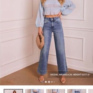 Vici Light Blue Flare Jeans
